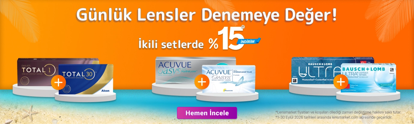 İndirimli Lens Setleri - KKTC İkili setlerde %15 İndirim -KKTC