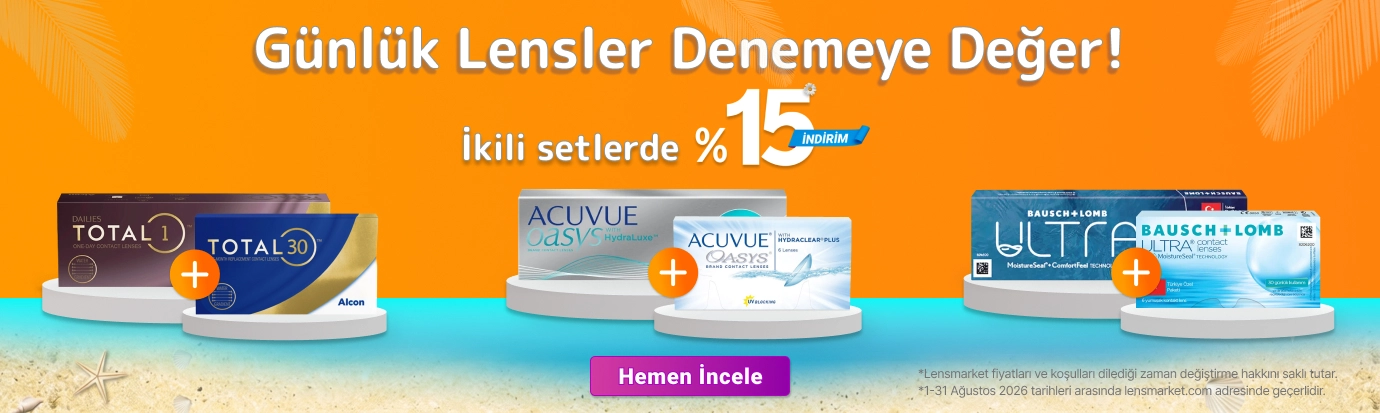 İndirimli Lens Setleri - KKTC İkili setlerde %15 İndirim -KKTC